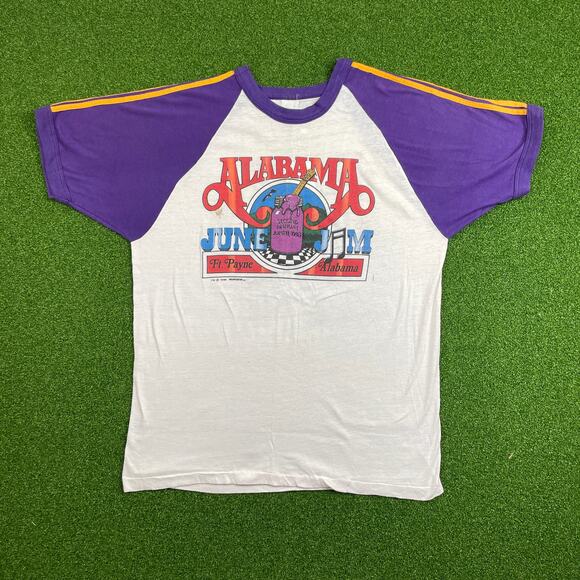 Vintage Other - Vintage 1980s Alabama Band June Jam Concert Tour T-Shirt Sz XL